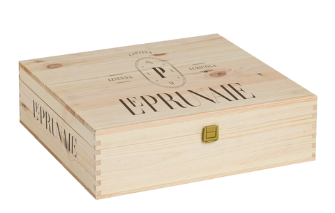 Cassetta in legno da 3 bottiglie di vino